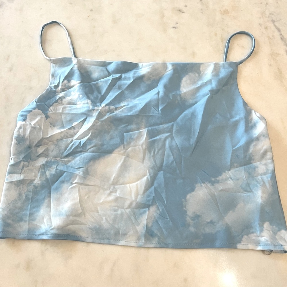 Satin Cloud Tank